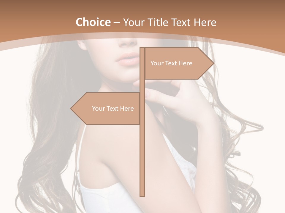 Caucasian Long Fashion PowerPoint Template