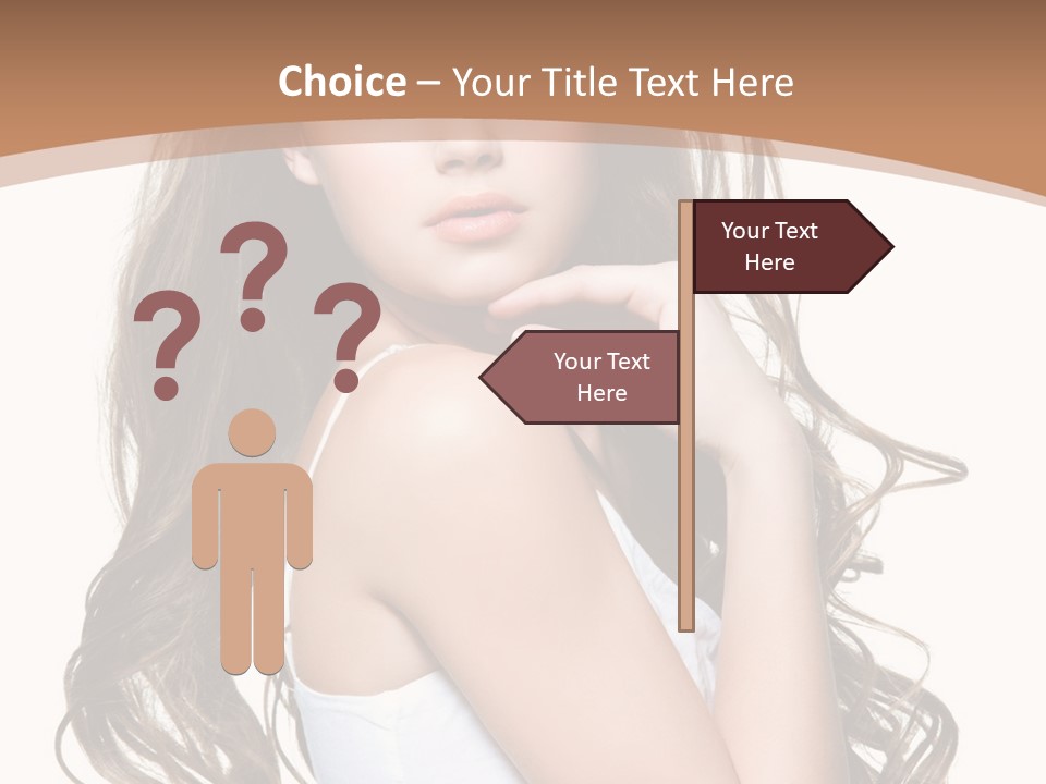 Caucasian Long Fashion PowerPoint Template