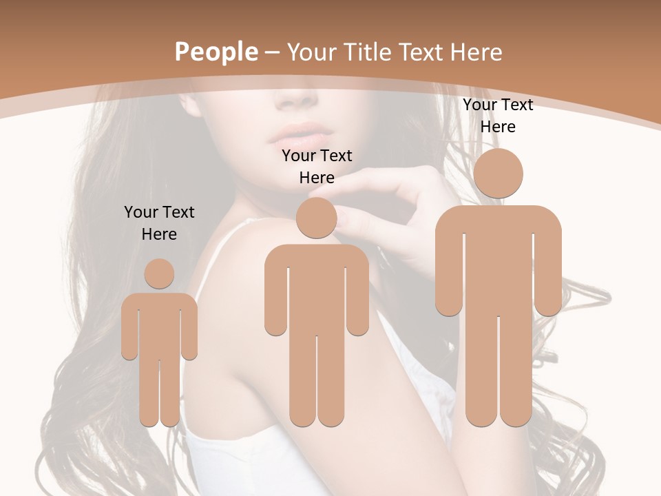 Caucasian Long Fashion PowerPoint Template