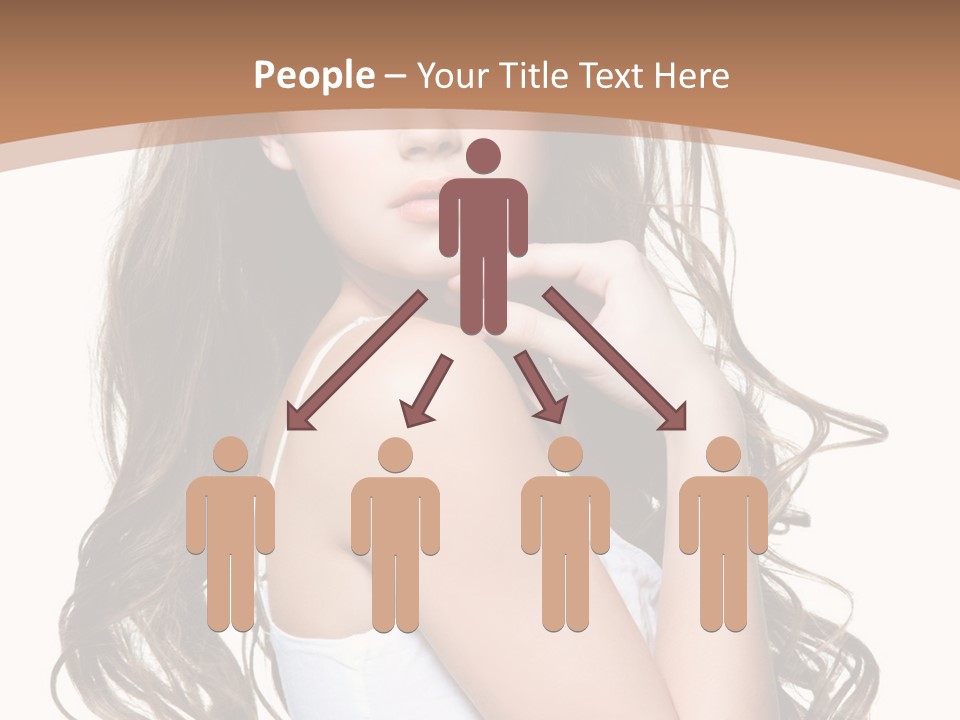 Caucasian Long Fashion PowerPoint Template