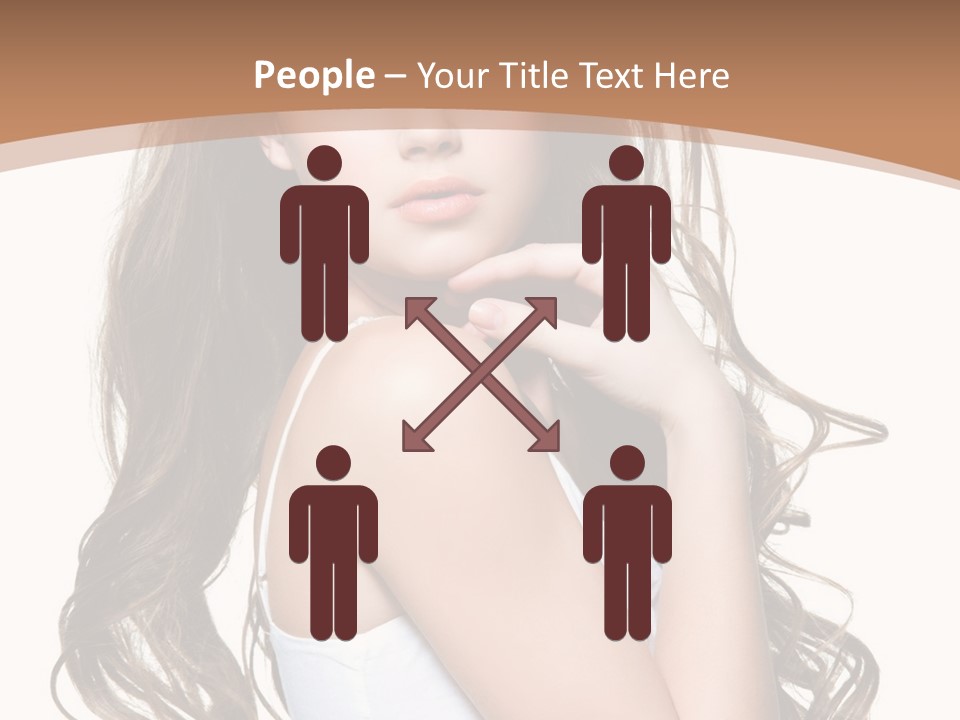 Caucasian Long Fashion PowerPoint Template