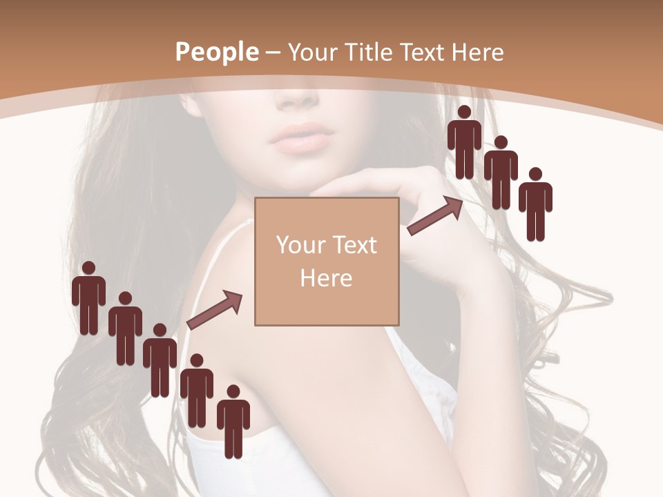 Caucasian Long Fashion PowerPoint Template