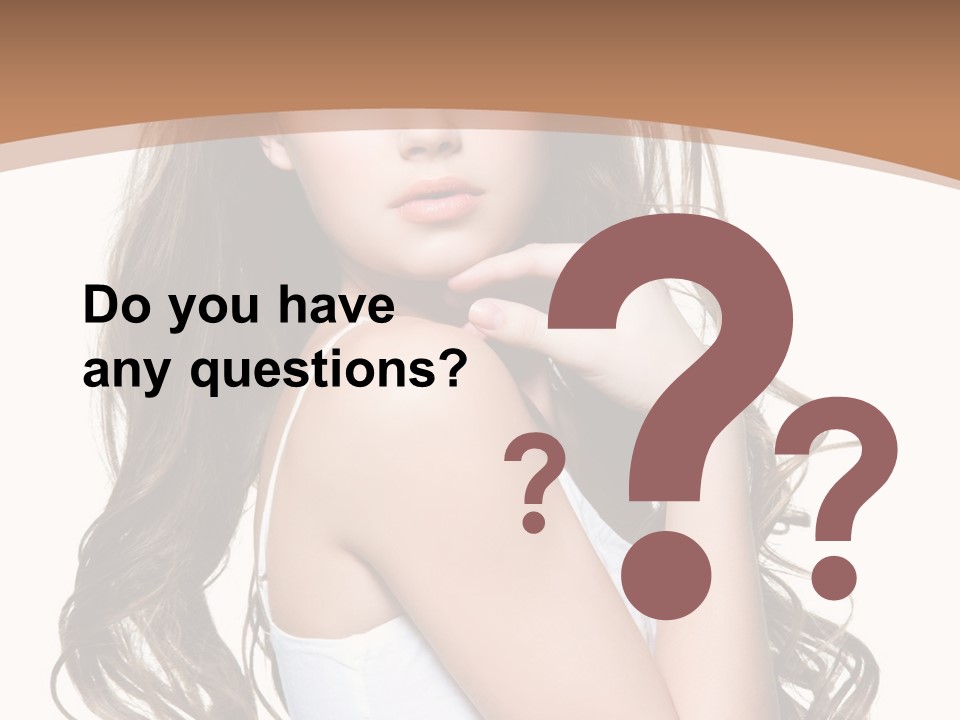 Caucasian Long Fashion PowerPoint Template