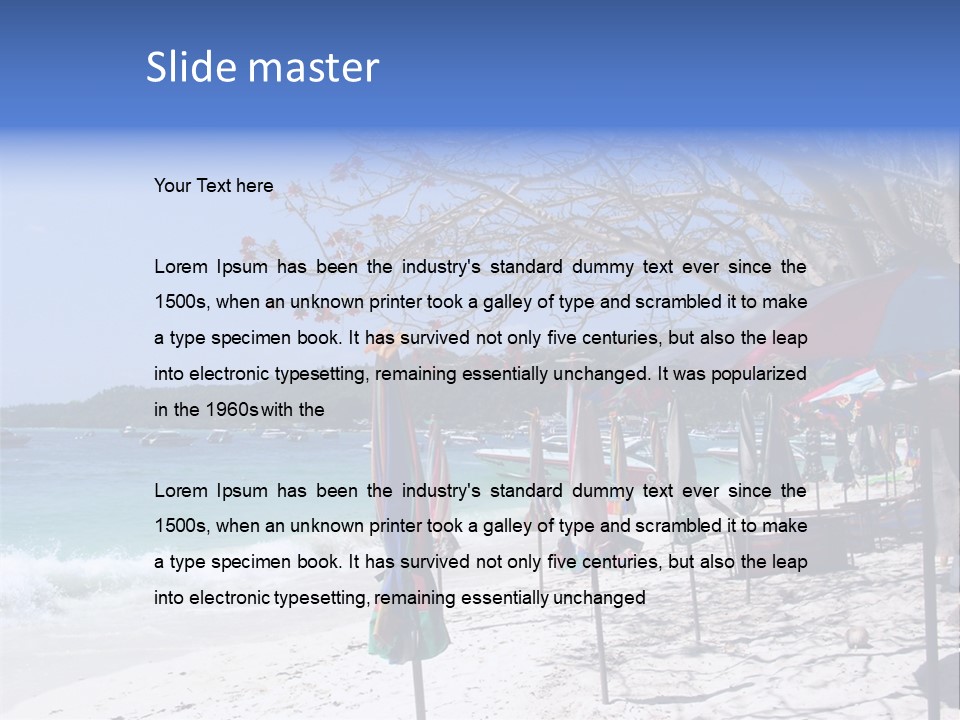 Wave Sea Exotic PowerPoint Template