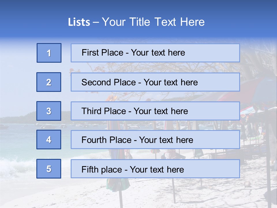 Wave Sea Exotic PowerPoint Template