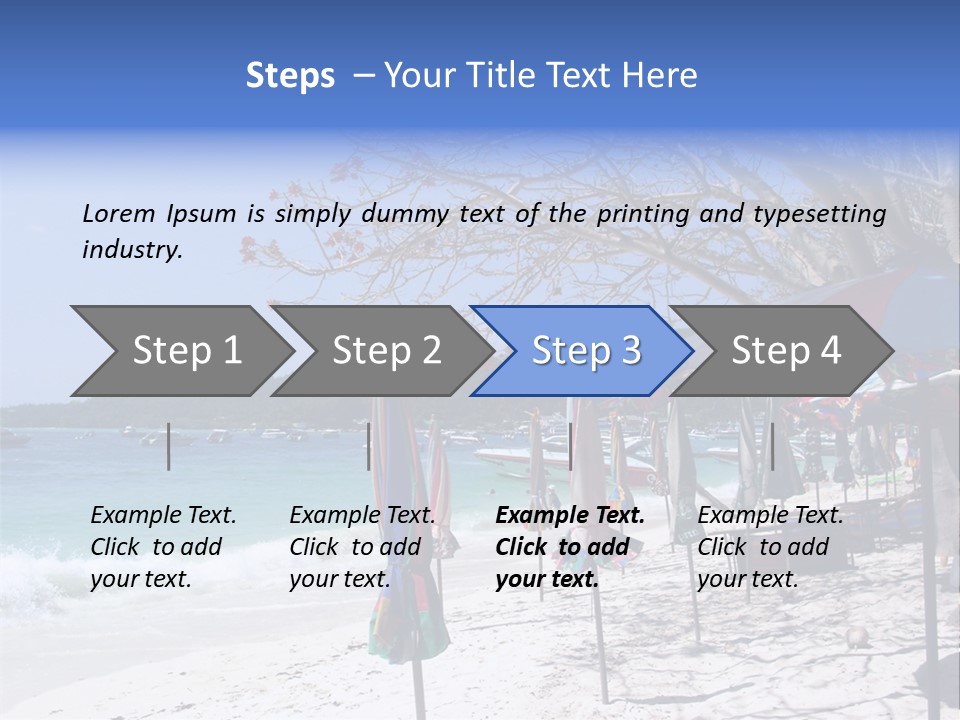 Wave Sea Exotic PowerPoint Template