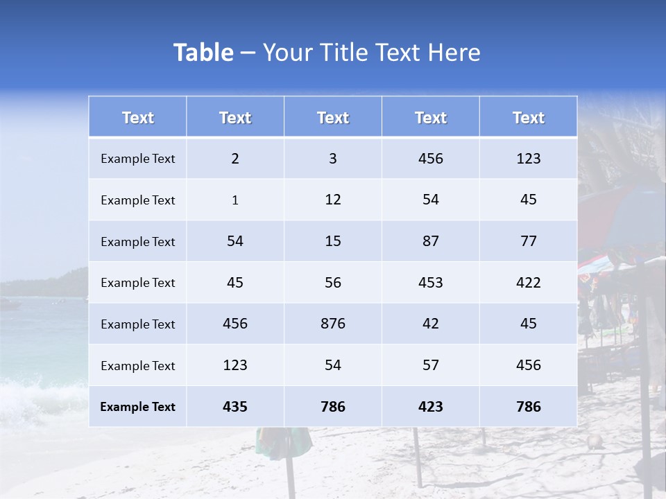 Wave Sea Exotic PowerPoint Template