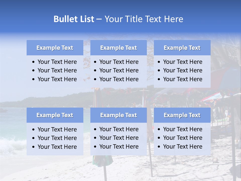 Wave Sea Exotic PowerPoint Template