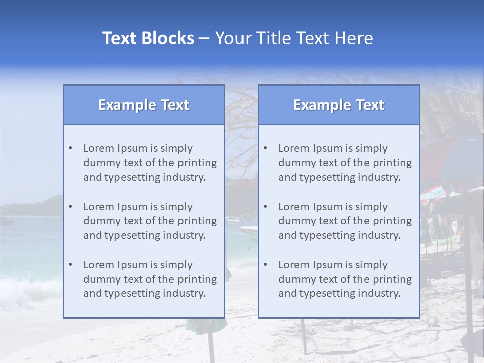 Wave Sea Exotic PowerPoint Template