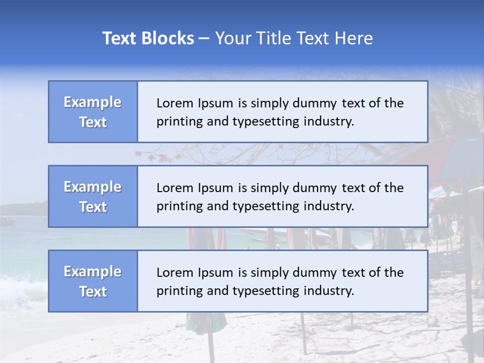 Wave Sea Exotic PowerPoint Template
