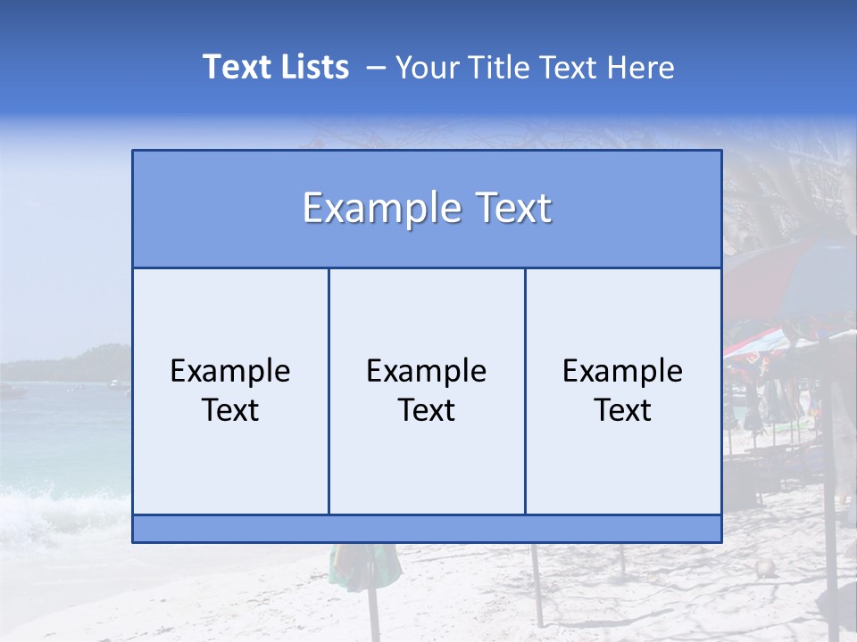 Wave Sea Exotic PowerPoint Template