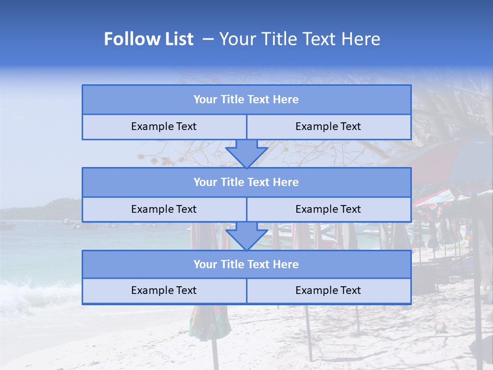 Wave Sea Exotic PowerPoint Template