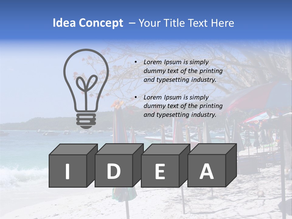 Wave Sea Exotic PowerPoint Template