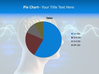 A Human Head With A Sound Wave Coming Out Of It PowerPoint Template