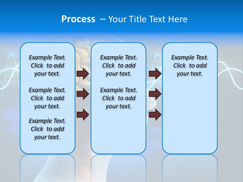 A Human Head With A Sound Wave Coming Out Of It PowerPoint Template