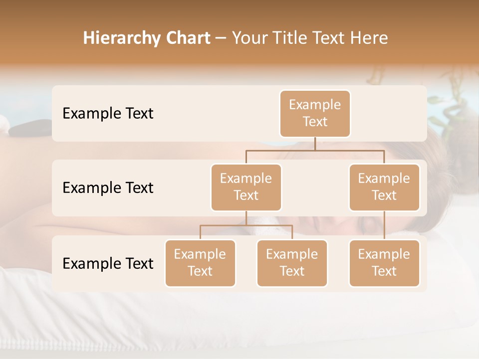A Woman Laying Down In A Spa With Hot Stones On Her Back PowerPoint Template