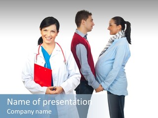 A Group Of Doctors Standing Next To Each Other PowerPoint Template