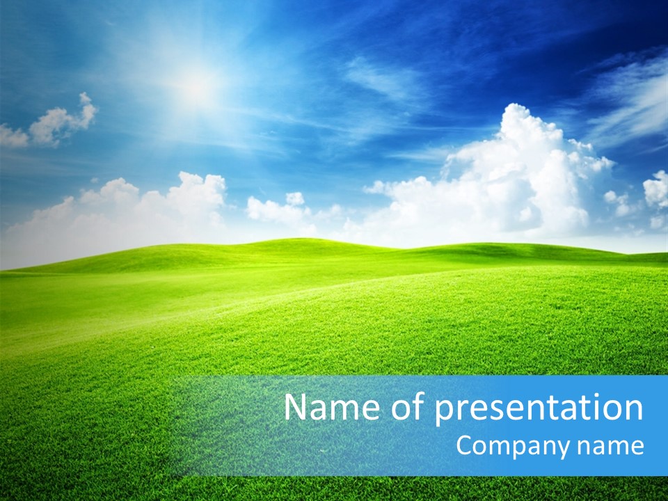 Summer Outdoor Agriculture PowerPoint Template