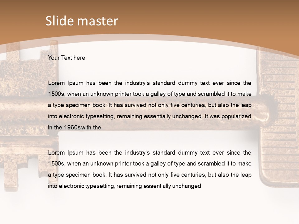 Monochrome Blank Striped PowerPoint Template