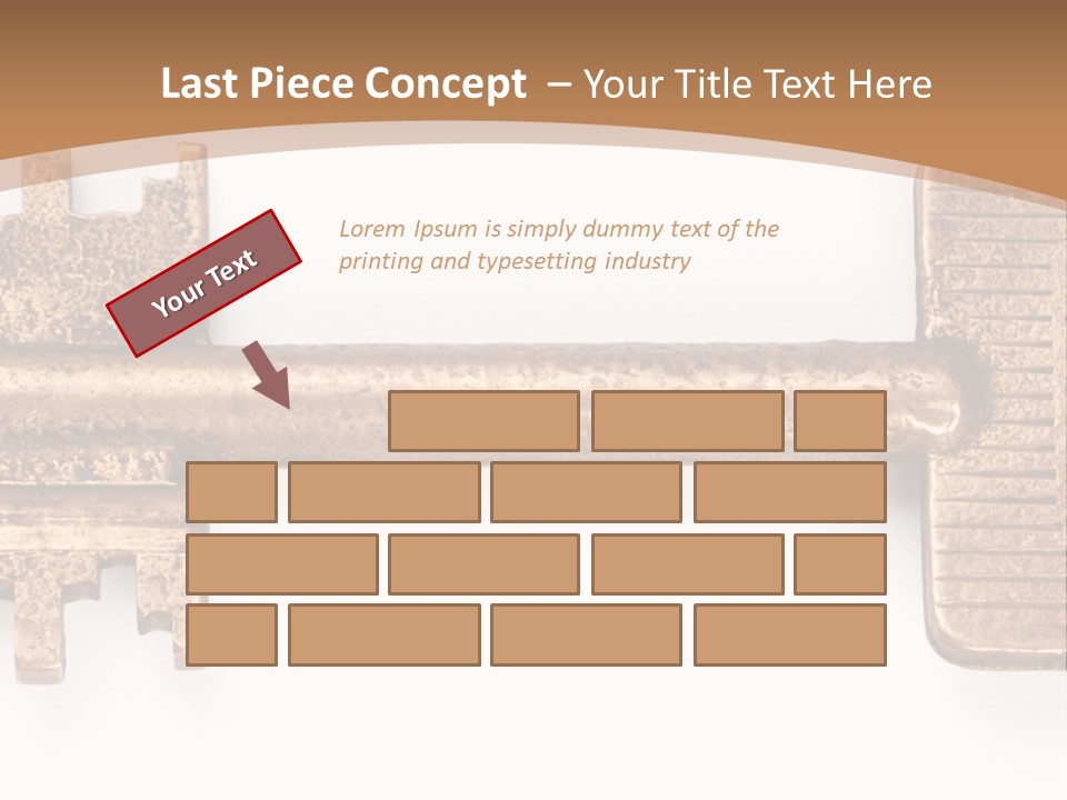 Monochrome Blank Striped PowerPoint Template