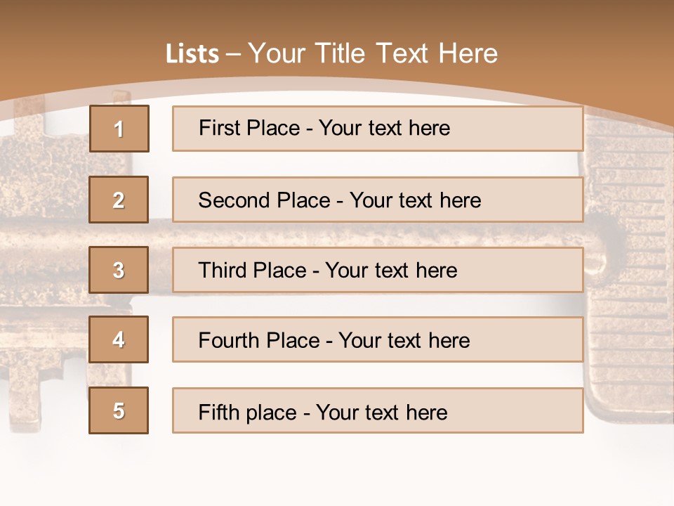 Monochrome Blank Striped PowerPoint Template