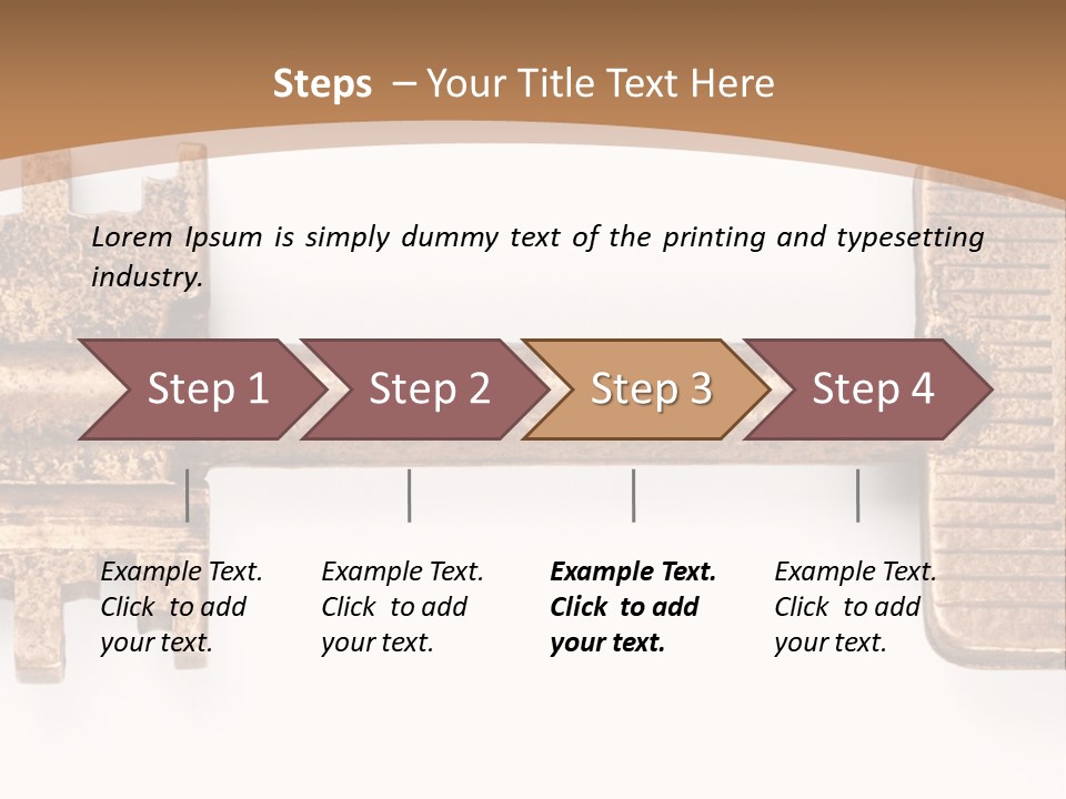 Monochrome Blank Striped PowerPoint Template