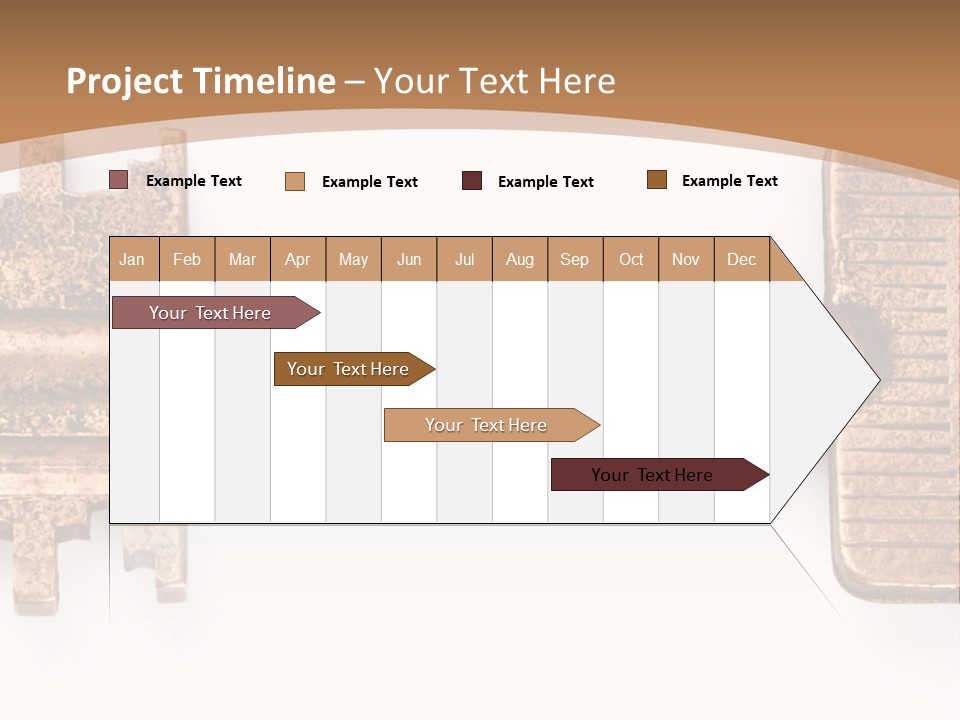 Monochrome Blank Striped PowerPoint Template