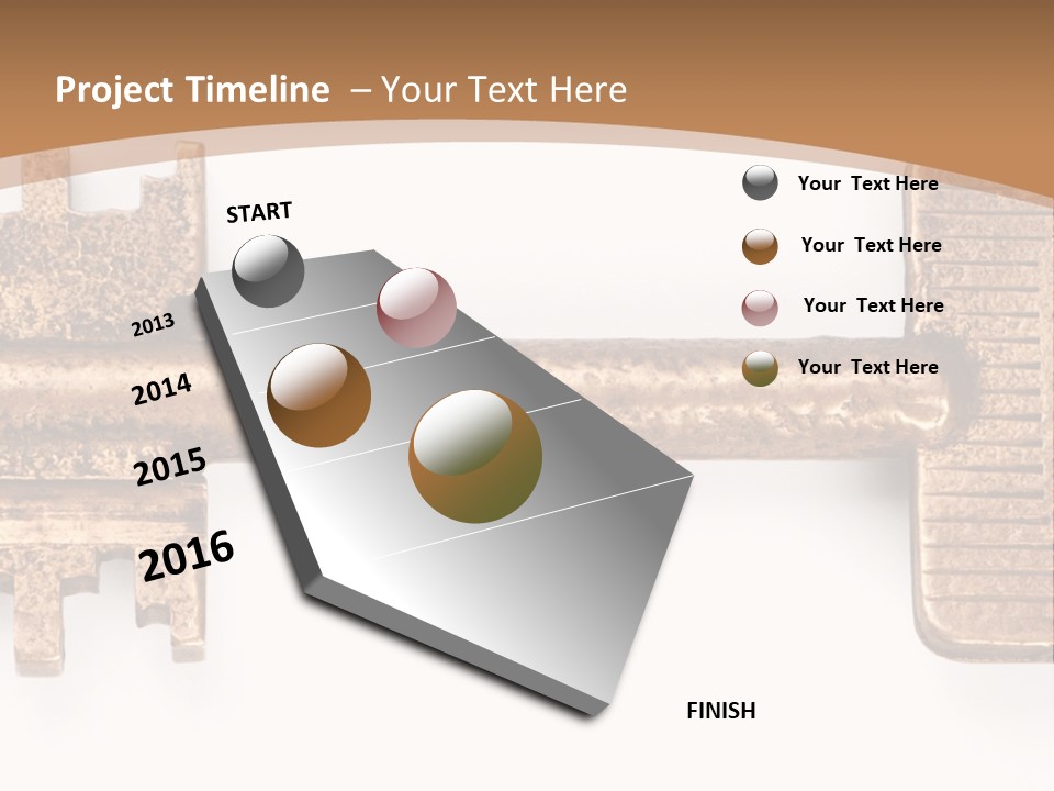 Monochrome Blank Striped PowerPoint Template