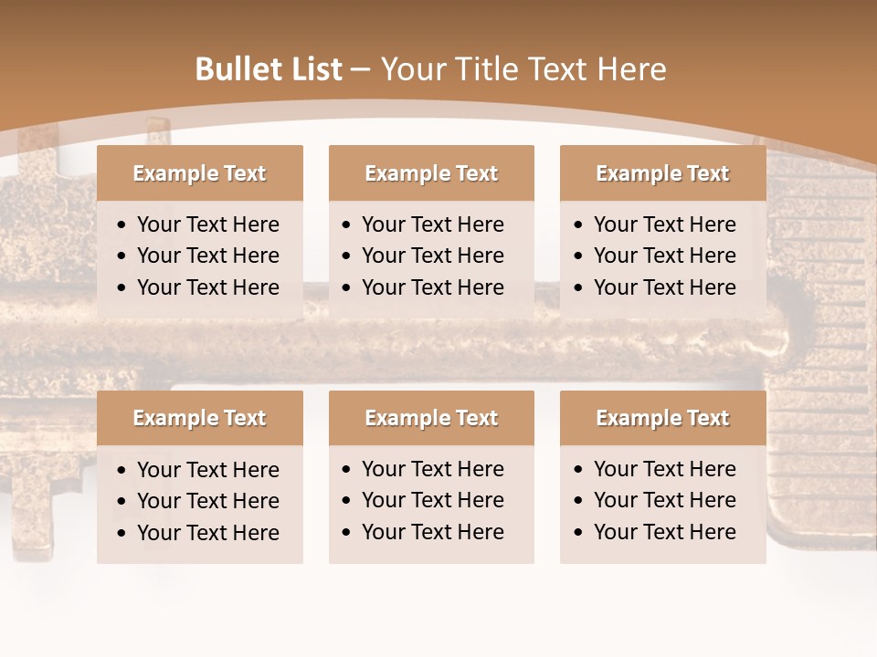 Monochrome Blank Striped PowerPoint Template