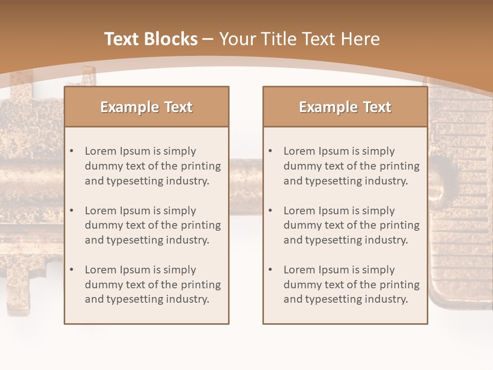 Monochrome Blank Striped PowerPoint Template