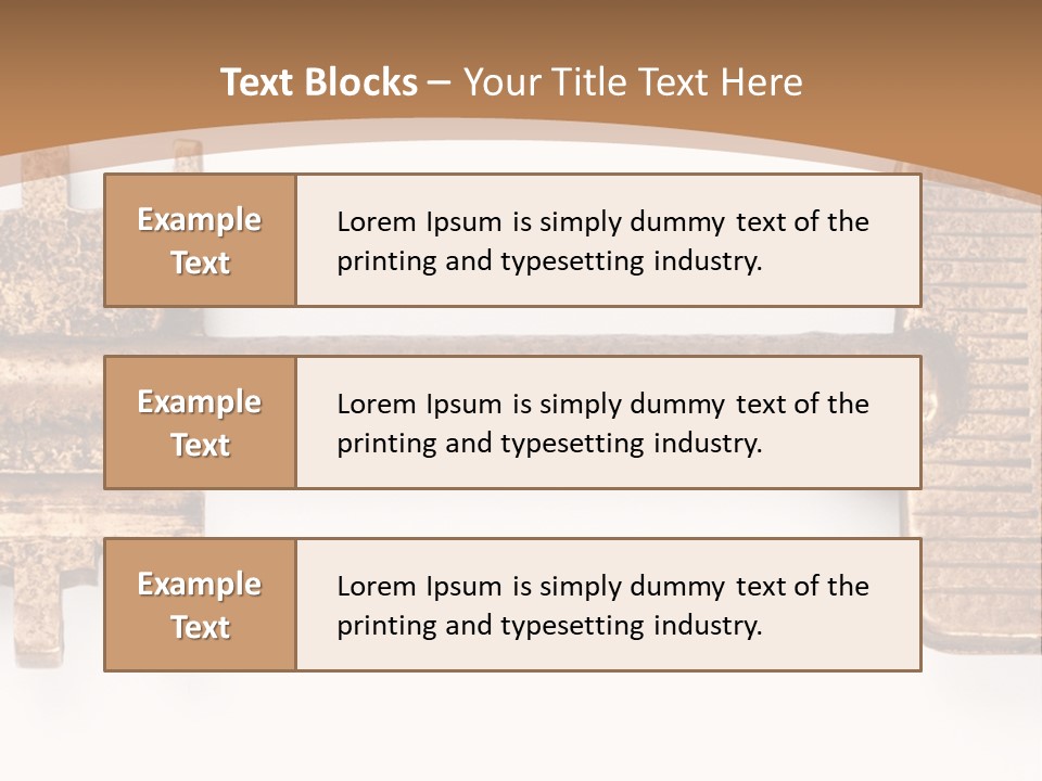 Monochrome Blank Striped PowerPoint Template