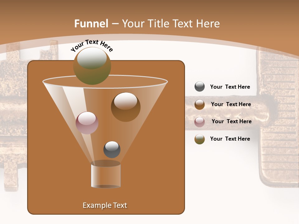 Monochrome Blank Striped PowerPoint Template