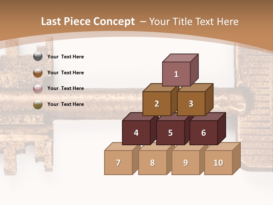 Monochrome Blank Striped PowerPoint Template