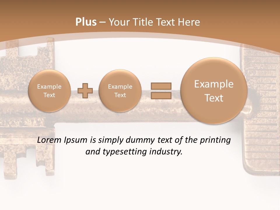Monochrome Blank Striped PowerPoint Template