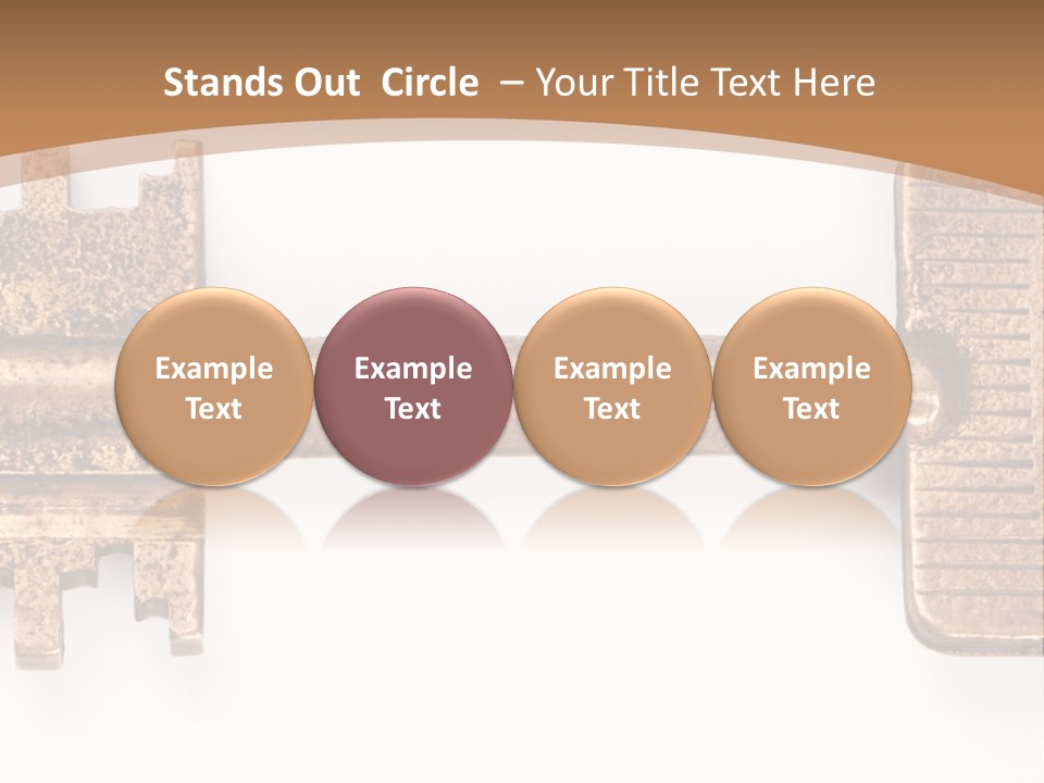 Monochrome Blank Striped PowerPoint Template