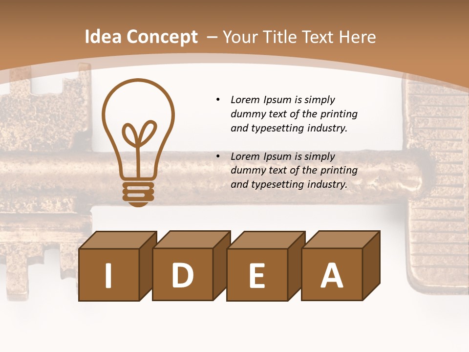 Monochrome Blank Striped PowerPoint Template