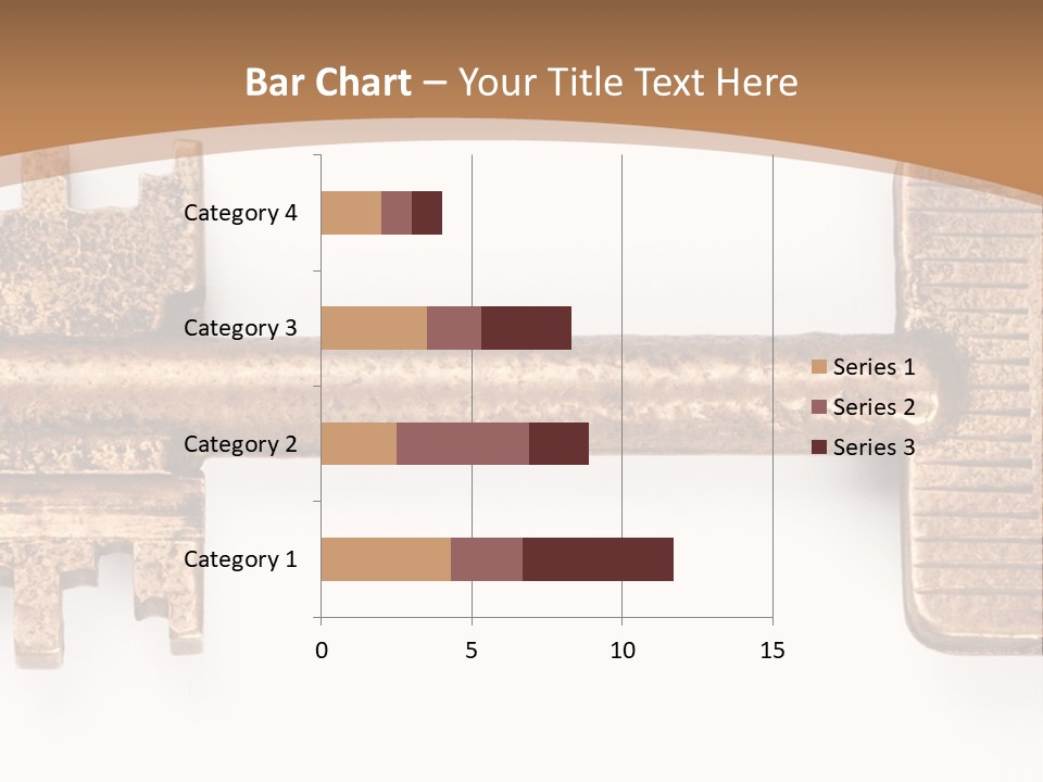 Monochrome Blank Striped PowerPoint Template
