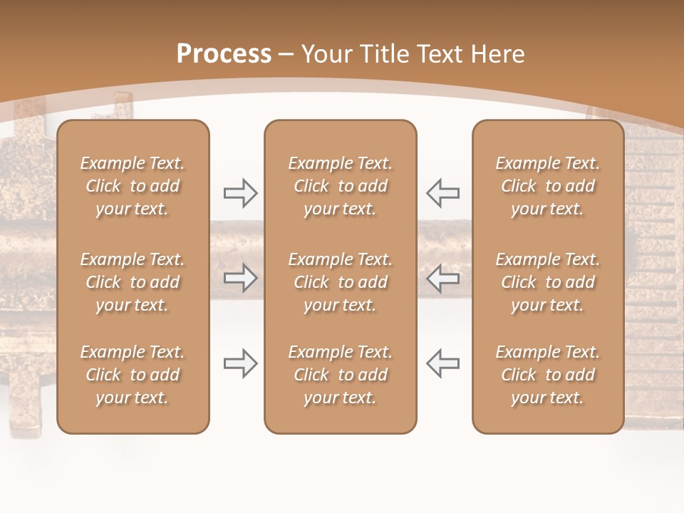 Monochrome Blank Striped PowerPoint Template