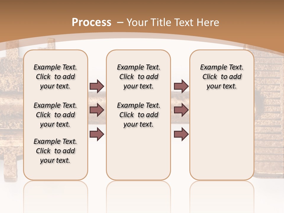 Monochrome Blank Striped PowerPoint Template