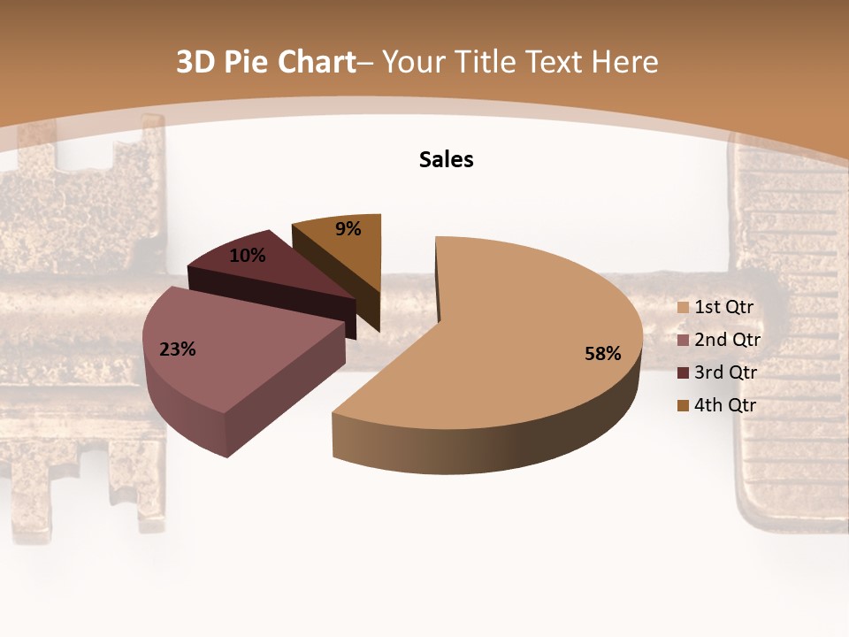 Monochrome Blank Striped PowerPoint Template