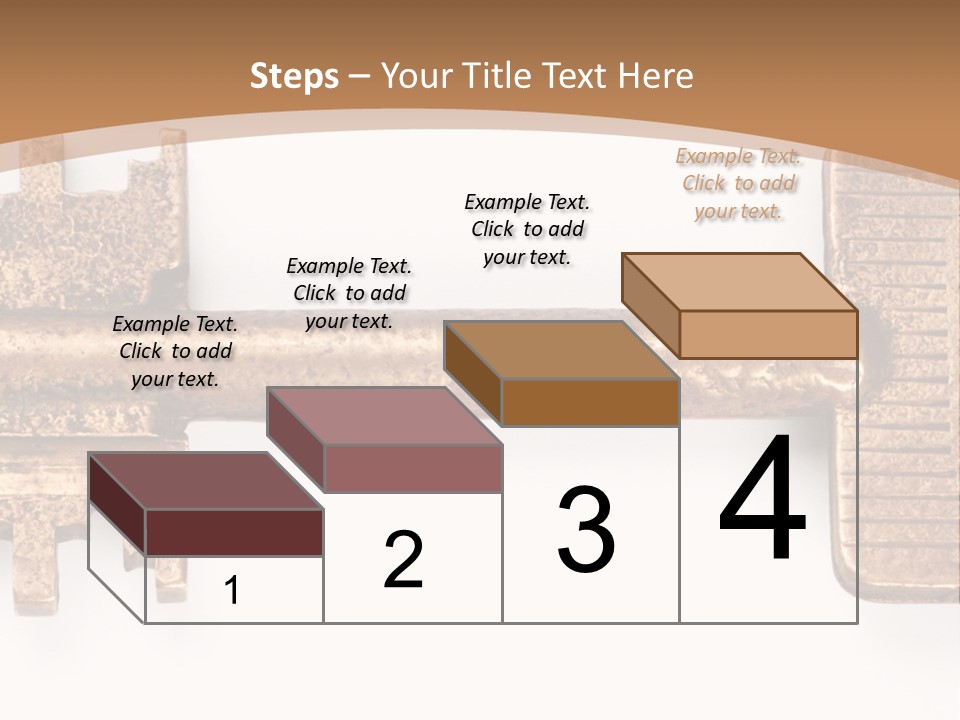 Monochrome Blank Striped PowerPoint Template