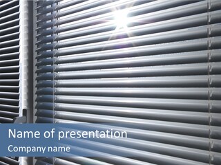 Monochrome Blank Striped PowerPoint Template