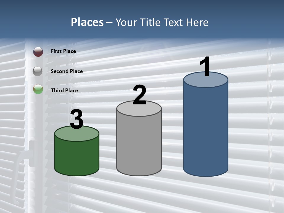 Monochrome Blank Striped PowerPoint Template