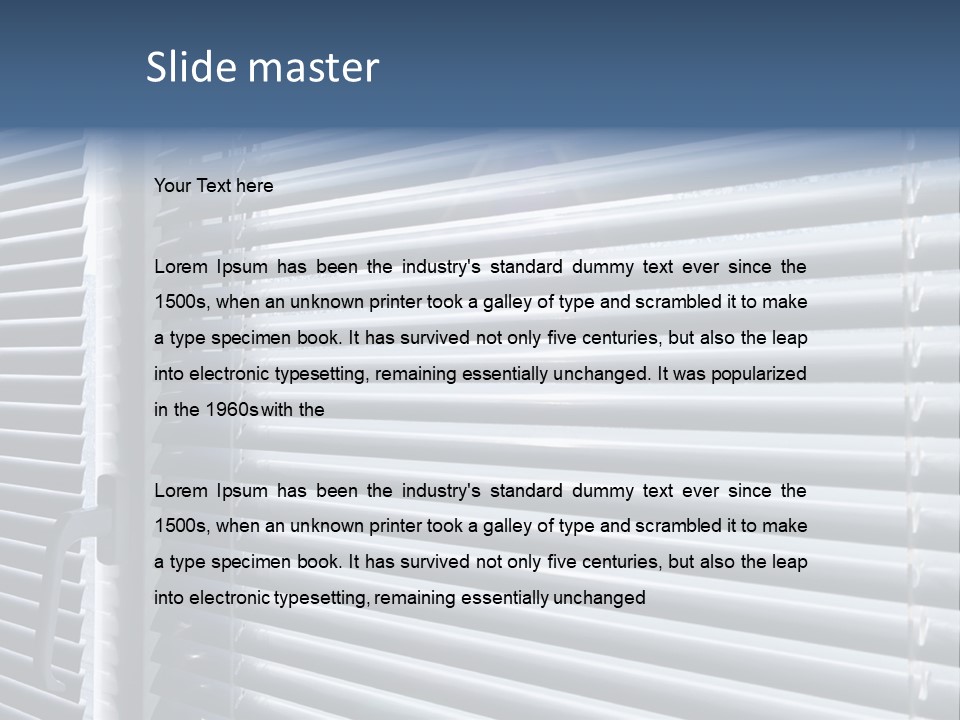 Monochrome Blank Striped PowerPoint Template