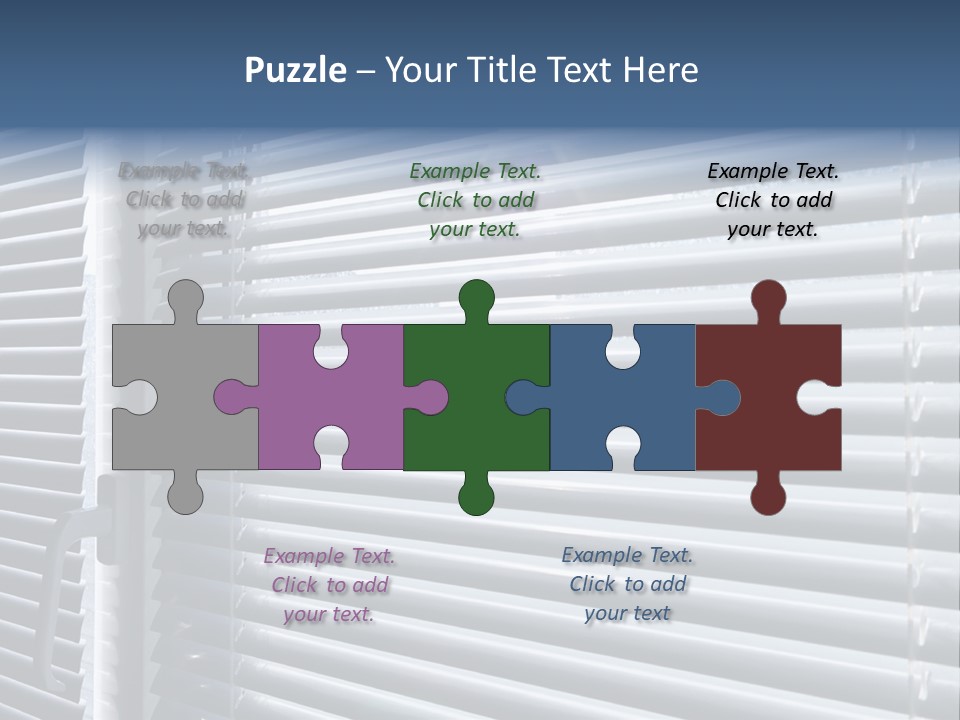 Monochrome Blank Striped PowerPoint Template