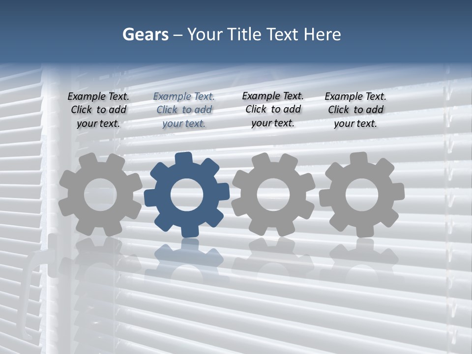 Monochrome Blank Striped PowerPoint Template