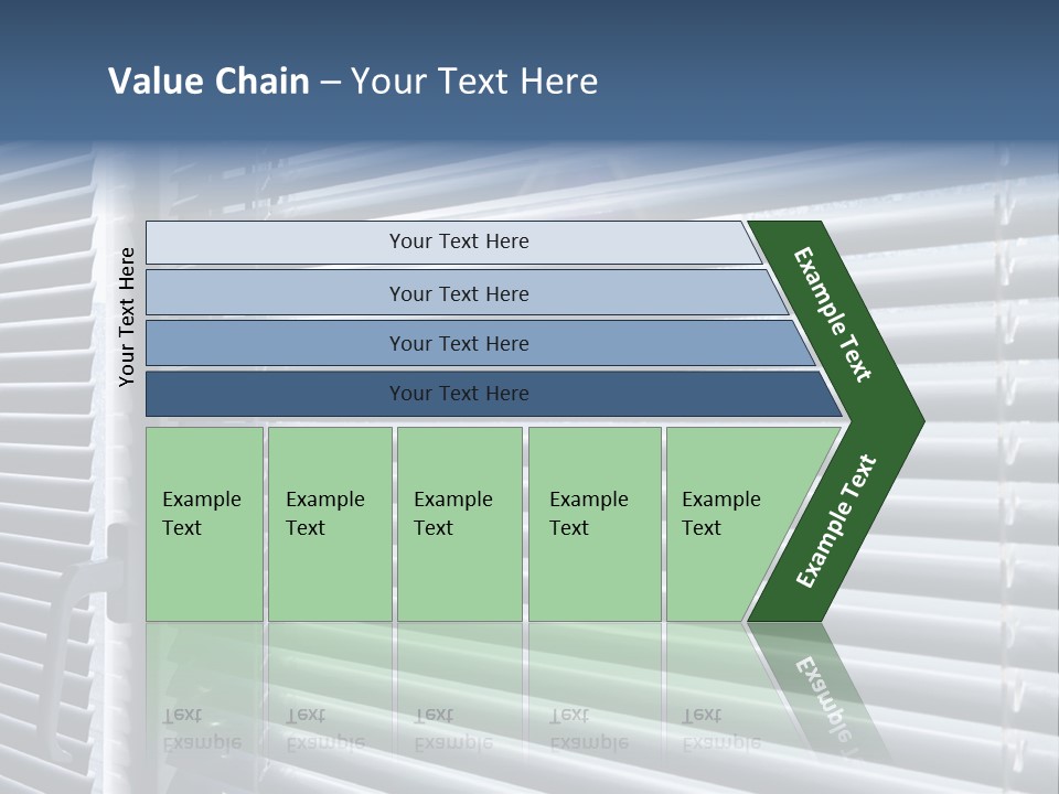 Monochrome Blank Striped PowerPoint Template