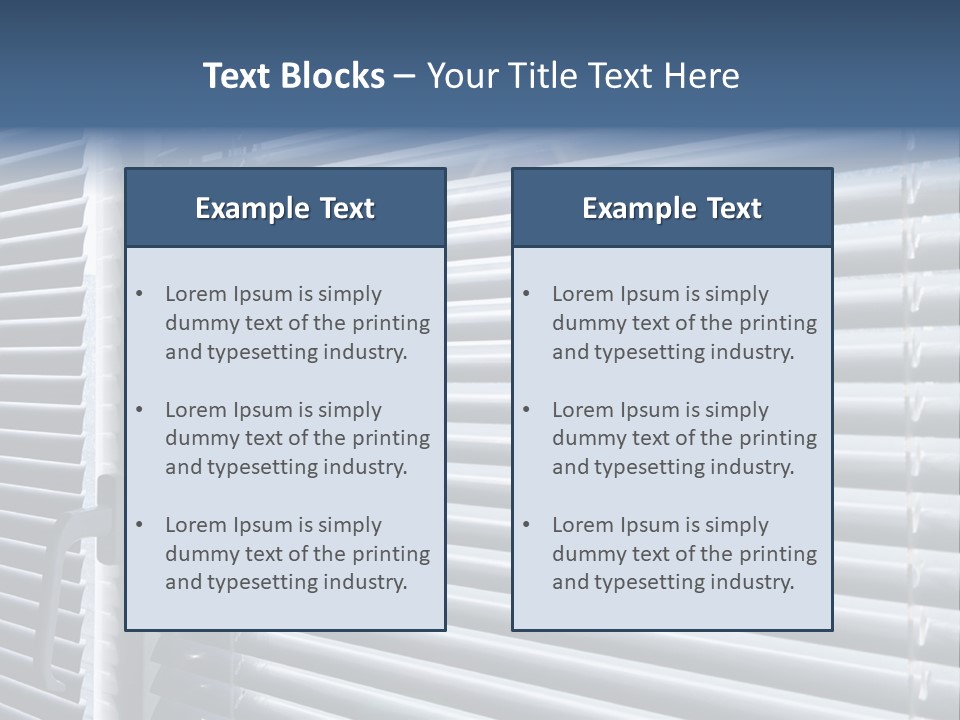 Monochrome Blank Striped PowerPoint Template