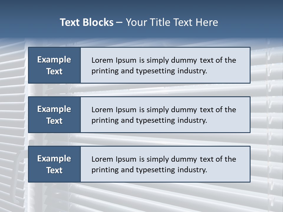 Monochrome Blank Striped PowerPoint Template
