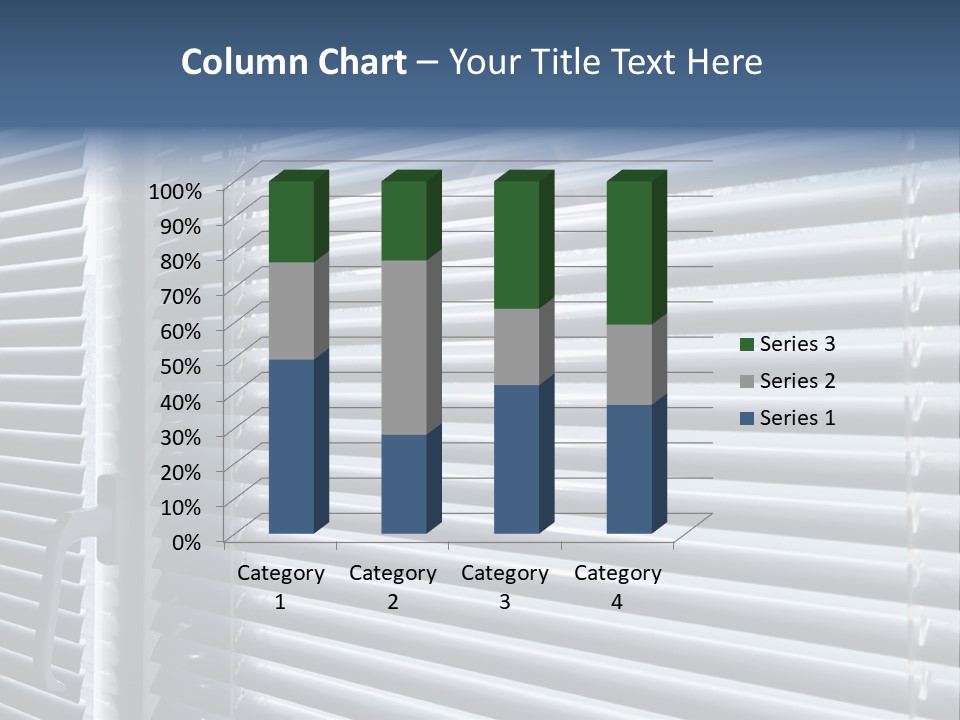 Monochrome Blank Striped PowerPoint Template